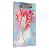 Vintag Red Tulip Clipboard Klemmbrett (Rechts)