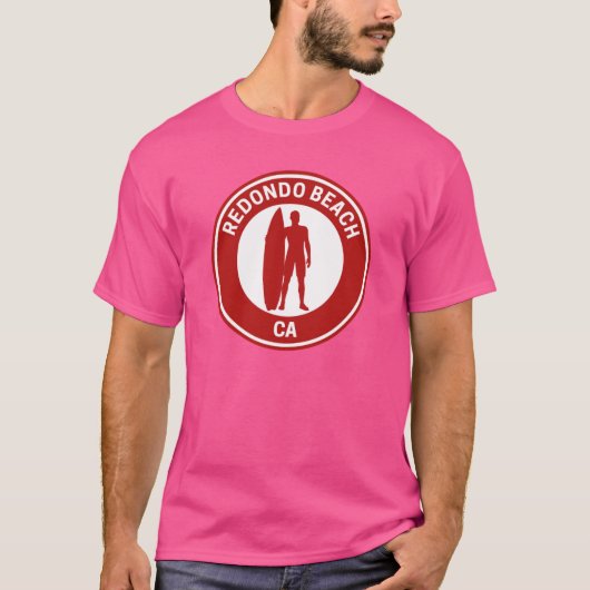 Vintag Redondo Beach California T-Shirt (Vorderseite)