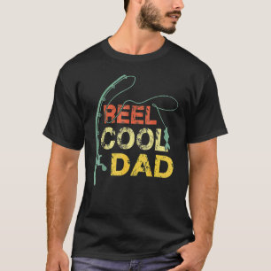 Vintag Reel Cooler Vater Angeln Papa Vatertag T-Shirt