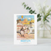 Vintag Regency Brighton Travel Poster Postkarte (Stehend Vorderseite)