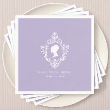 Vintag Regency Lavender Brautparty Lady Wappen