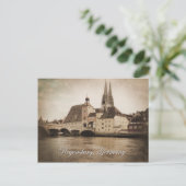 Vintag Regensburg, Deutschland Postkarte (Stehend Vorderseite)