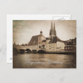 Vintag Regensburg, Deutschland Postkarte (Vorne/Hinten)