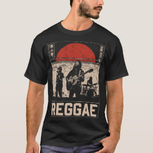 Vintag Reggae Band Island Musikrhythmus Design T-Shirt