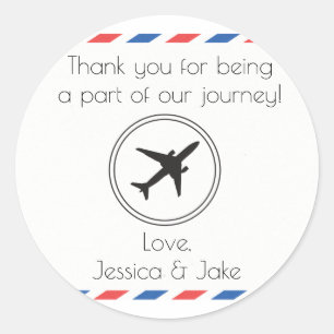 Vintag, Reisegedanken Danke Stickers - Favoriten