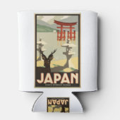 Vintag-Reisen-Poster-Japan-Hirsch Dosenkühler (Rückseite)