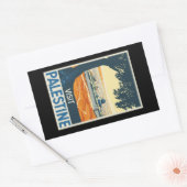 Vintag-Reisen-Poster-Palästina Rechteckiger Aufkleber (Umschlag)