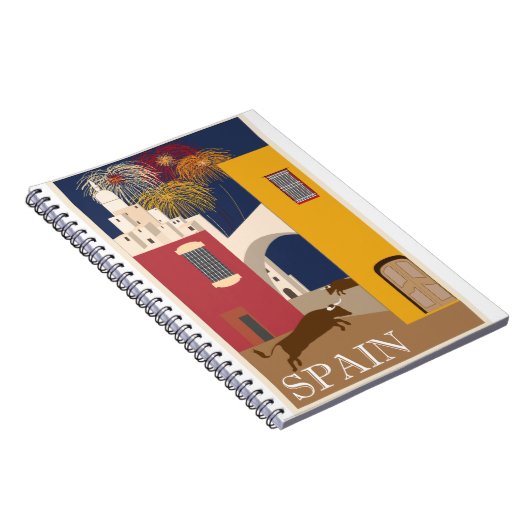 Vintag - Reisen - Poster - Spanien Notizblock (Rechte Seite)