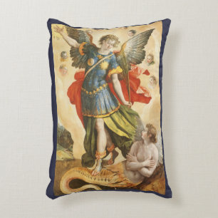Vintag Religiös, Saint Michael Defeats Lucifer Dekokissen