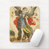 Vintag Religiös, Saint Michael Defeats Lucifer Mousepad (Mit Mouse)