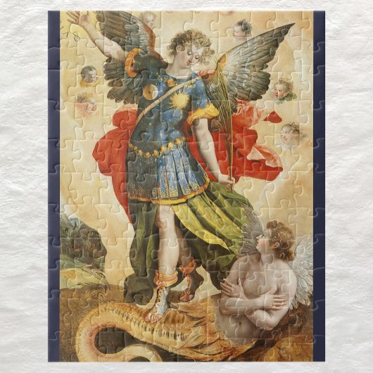 Vintag Religiös, Saint Michael Defeats Lucifer Puzzle