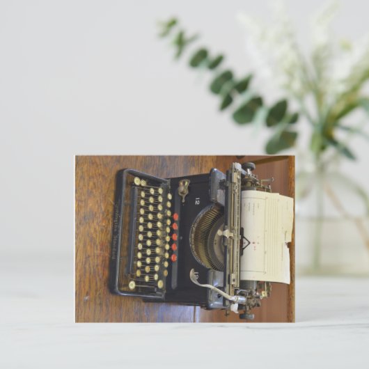 Vintag Remington Schreibwriter Postkarte (Stehend Vorderseite)