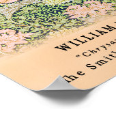 Vintag Remix William Morris Chrysanthemum Poster (Ecke)