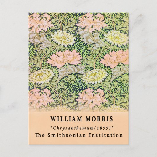 Vintag Remix William Morris Chrysanthemum Postkarte (Vorderseite)