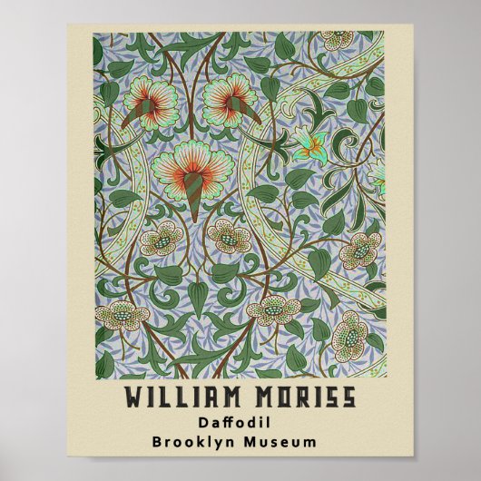 Vintag Remix William Morris Daffodil Poster (Vorne)