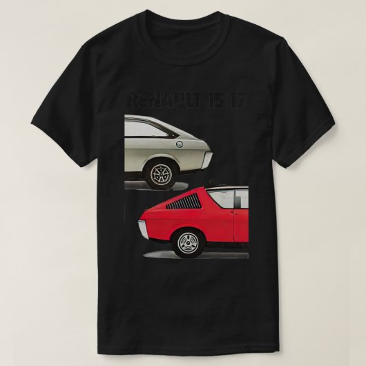 Vintag Renault 15 Lüfterdesign T-Shirt (Design vorne)