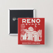 Vintag Reno Nevada Button (Vorne & Hinten)