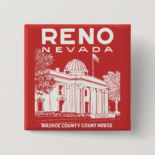 Vintag Reno Nevada Button (Vorderseite)