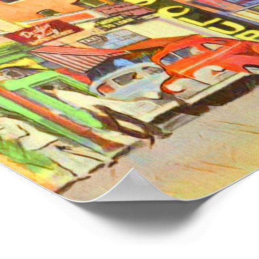 Vintag Reno Nevada Poster (Ecke)