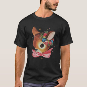Vintag Rentier Christmas Niedlich Reindeer Lover X T-Shirt