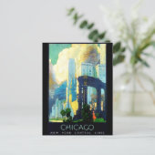 Vintag Reproduction Chicago Postcard Postkarte (Stehend Vorderseite)