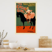 Vintag restauriert Circus Girl Poster (Küche)
