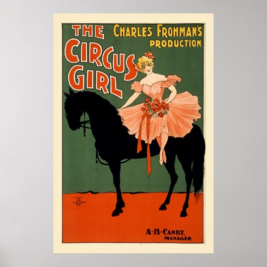 Vintag restauriert Circus Girl Poster (Vorne)