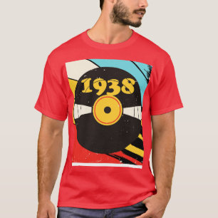 Vintag Retro 1938 Geburtstag Shirt Vinyl Music