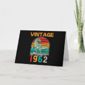 Vintag Retro 1962 Geburtstag Karte (Vorderseite)