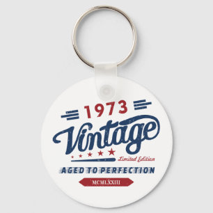 Vintag Retro 1973 Limited Edition Geburtstagsgesch Schlüsselanhänger