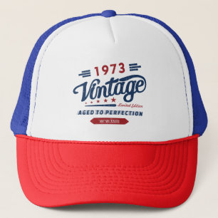 Vintag Retro 1973 Limited Edition Geburtstagsgesch Truckerkappe