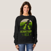 Vintag Retro 2 Kinder Mommysaurus Dinosaurier Sweatshirt (Vorne ganz)