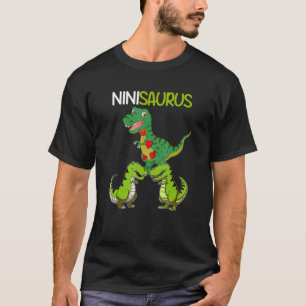 Vintag Retro 2 Kinder Ninisaurus Dinosaurier T-Shirt