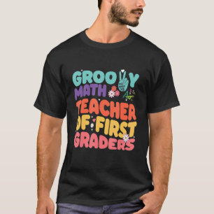 Vintag Retro 60er 70er Groovy Mathe Lehrer des ers T-Shirt