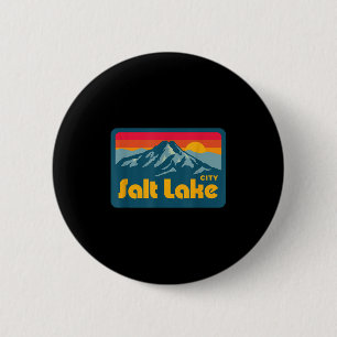 Vintag Retro 70er 80er Salzsee Utah Gebirge Button