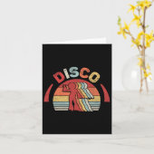 Vintag Retro 70er Disco Tanz Karte (Gelbe Blume)