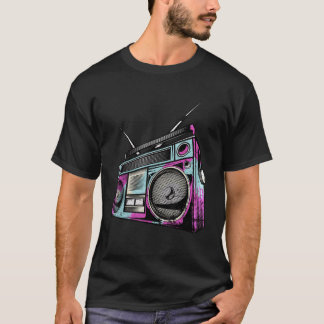 Vintag Retro 80er Boom Box Stereo T-Shirt