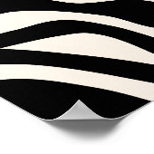 Vintag Retro Abstrakt Black Poster (Ecke)