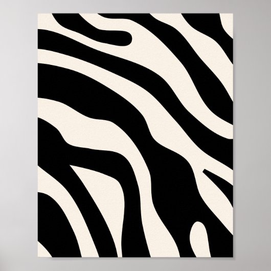 Vintag Retro Abstrakt Black Poster (Vorne)