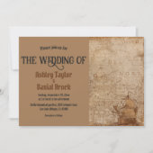 Vintag Retro Alte Karte Alte klassische Hochzeit (Vorderseite)