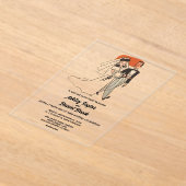 Vintag Retro Alte klassische 50er Comic Hochzeit Acryleinladungen (Ablage )