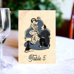 Vintag Retro Altes Angebot 50er Comic Hochzeit Tischnummer<br><div class="desc">Diese Vintage Retro-Hochzeitseinladung zum Comic eignet sich für eine moderne Hochzeit. Das alte minimalistische Design bietet Vintage Retro Alte Vorschlag 50er Comic Book Wedding Tischnummer</div>