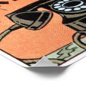 Vintag Retro Altes klassisches Telefonklingeln Poster (Ecke)