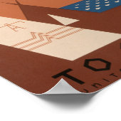 Vintag Retro Amerika Willkommen in Montana Poster (Ecke)