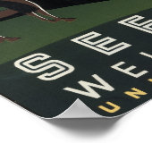 Vintag Retro Amerika Willkommen in Montana Poster (Ecke)