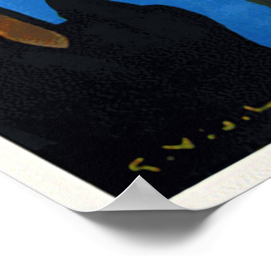 Vintag Retro Art Deco Poster (Ecke)