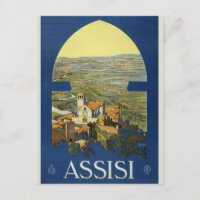 Vintag Retro Assisi Italien Italien Tourismus