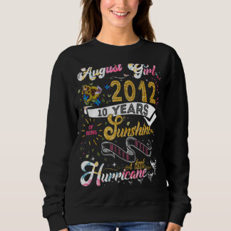 Vintag Retro August Girl 2012 10 Jahre alt 10. B Sweatshirt