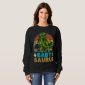 Vintag Retro Babysaurus Dinosaur Trex Sweatshirt (Vorne ganz)