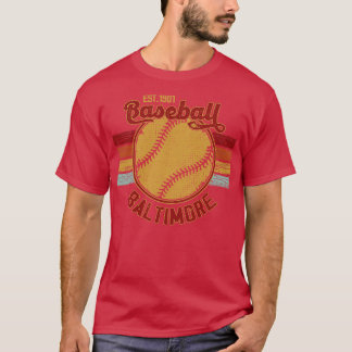 Vintag Retro Baltimore Baseball Est 1901 Baseball T-Shirt